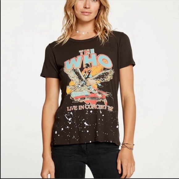 Chaser The Who Paint Splatter Graphic Band Tee - Picture 8 of 8